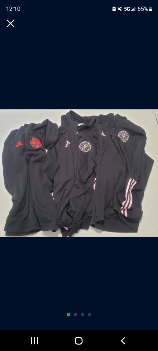 Adidas MLS Soccer Red Bulls & Inter Miami Hoodie Jackets