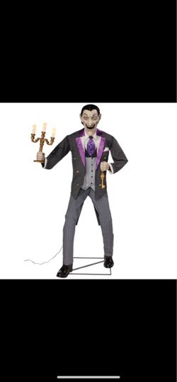 6' Animated Vampire Butler with LED Eyes and Sound