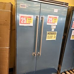 Viking 48 Inch Wide Refrigerator Side By Side Built In 