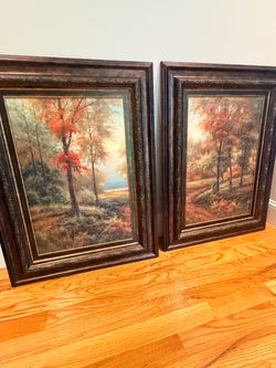 Pair of Autumn Landscape Paintings