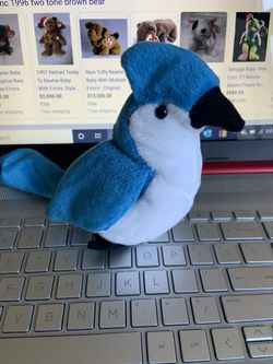 Ty Beanie Rocket The Blue Jay  (Two)