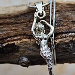 Mermaid Pendant & Dangle Earrings 