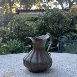 Vintage Metal Pitcher – Rustic / Antique Decorative Jug