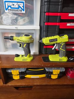 Ryobi air duster and glue gun