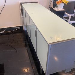 Glass Media Table Or China Cabinet