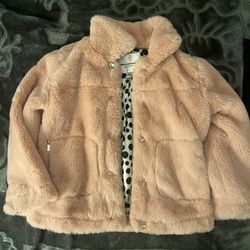 Kids 8Year Old Pink Fluffy Jacket