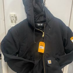 Black Carhartt Jacket Size XL Tall 