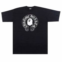 Black Chrome Heart/Bape Shirt