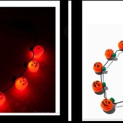 New Light Up Jack-o-Lantern Necklace


