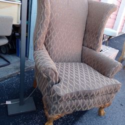 upholstered wingback chair 