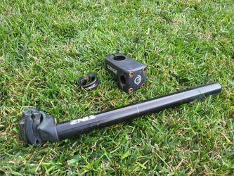 SINZ BMX STEM SEAT CLAMP AND SEAT POST