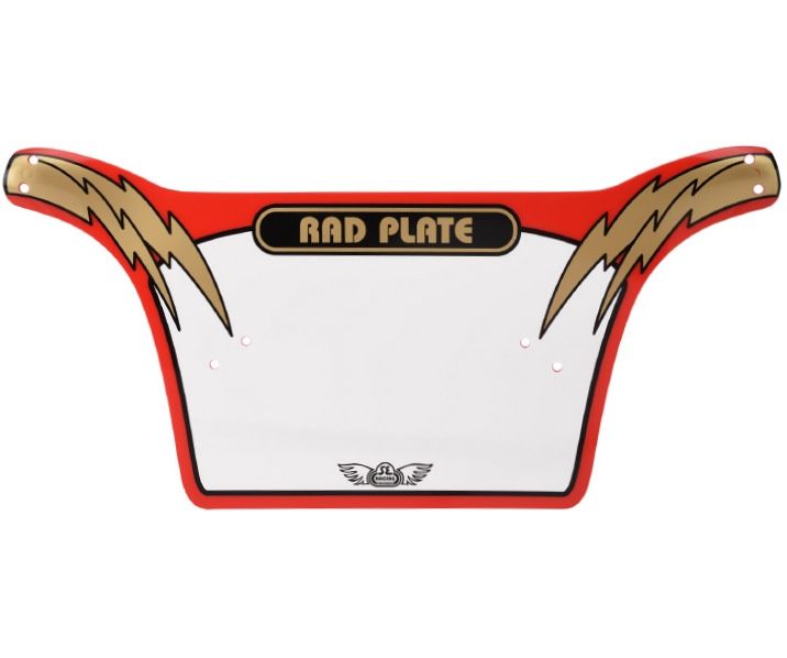 $35 - SE Racing Rad Plate BMX numberplate in Red/Gold