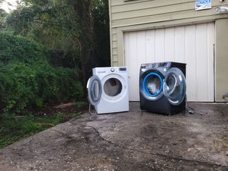 ⭐ GE Smart Washer + LG TruSteam Dryer – High-End Front Load Set – $335 Cash