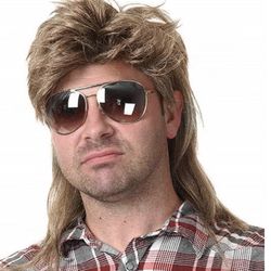 Mullet Wigs for Men 80s Party