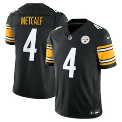  New! DK Metcalf Pittsburgh Steelers Game Player Jersey – Black XL

