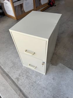 2-Drawer Metal Filing Cabinet with Lock