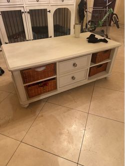 Coffee table.   Real wood ( heavy )