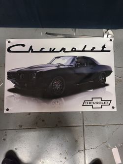 Black Chevrolet Camaro Poster