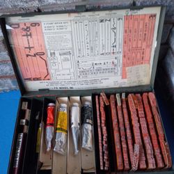 Vintage Letter Set Printing Press with Large Collection of Print Blocks, P K Neuses, Art Supply