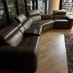 Luxury High Level Leather Sectional 