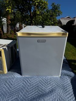 Emerson cube-shaped mini fridge