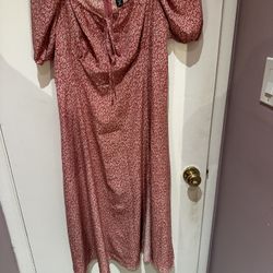 Pink floral dress size 2 XL