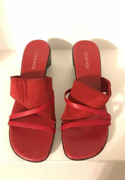 Red low heels sz 9
