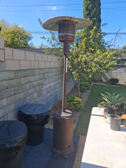 Outdoor backyard heater (it works & comes with wheels) - Calentador de patio