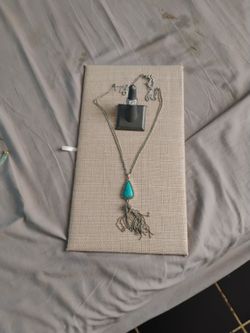 Turquoise Adjustable Tassel Necklace