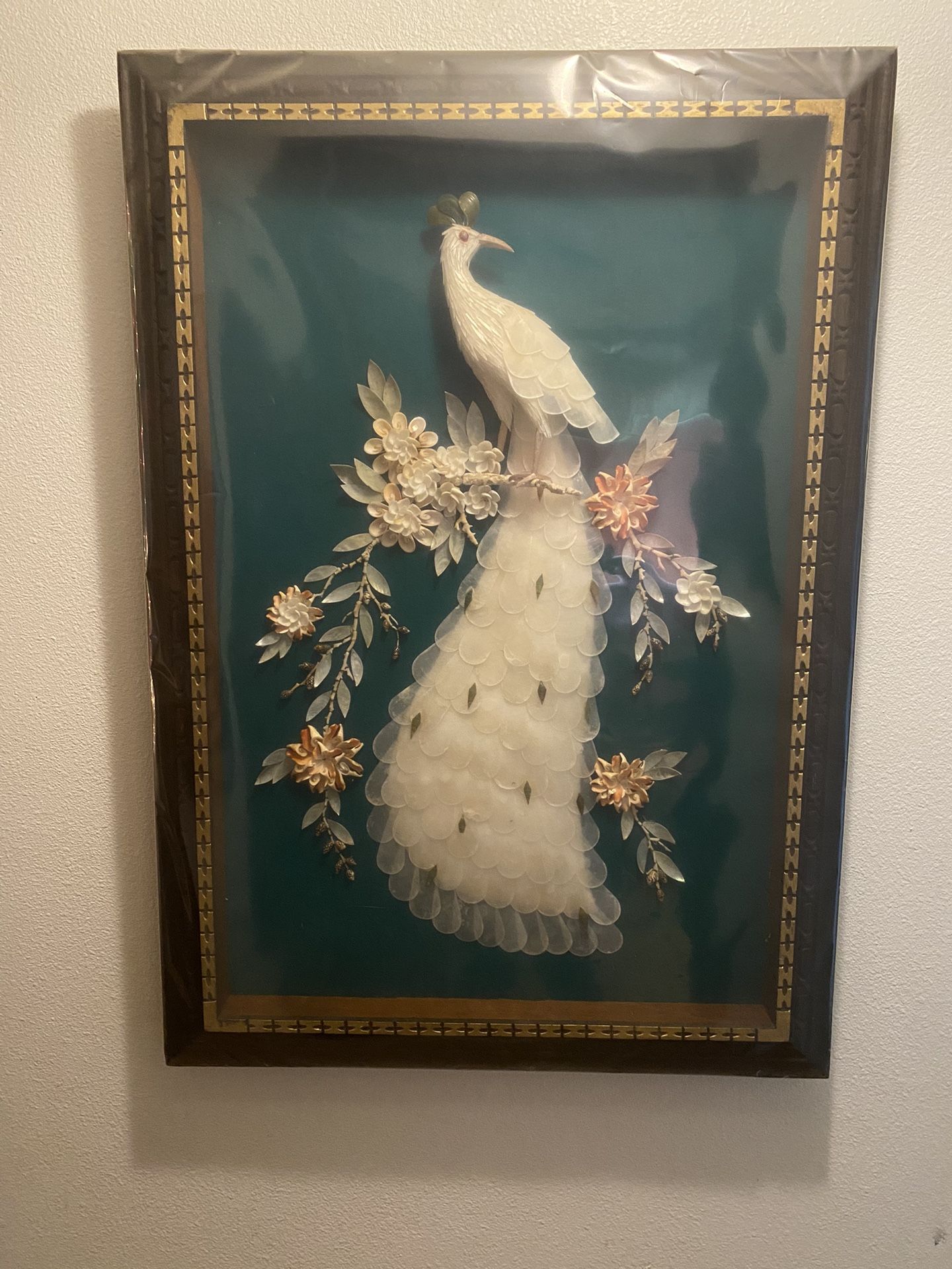 Capece Art Shell Peacock, 3 D Shadow box,New Products : American Fashion Style Bags On Sale