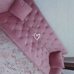 Pink sofa 