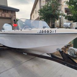 Boat 1964 Elgine Runabout Boat 16 Ft