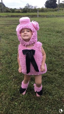 Girls pig costume Size XS (4)