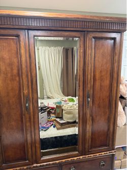Century antique tv armoire