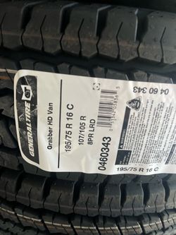 Trailer tires 195/75/R16