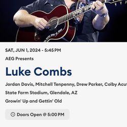 Luke Combs Ticket Arizona 