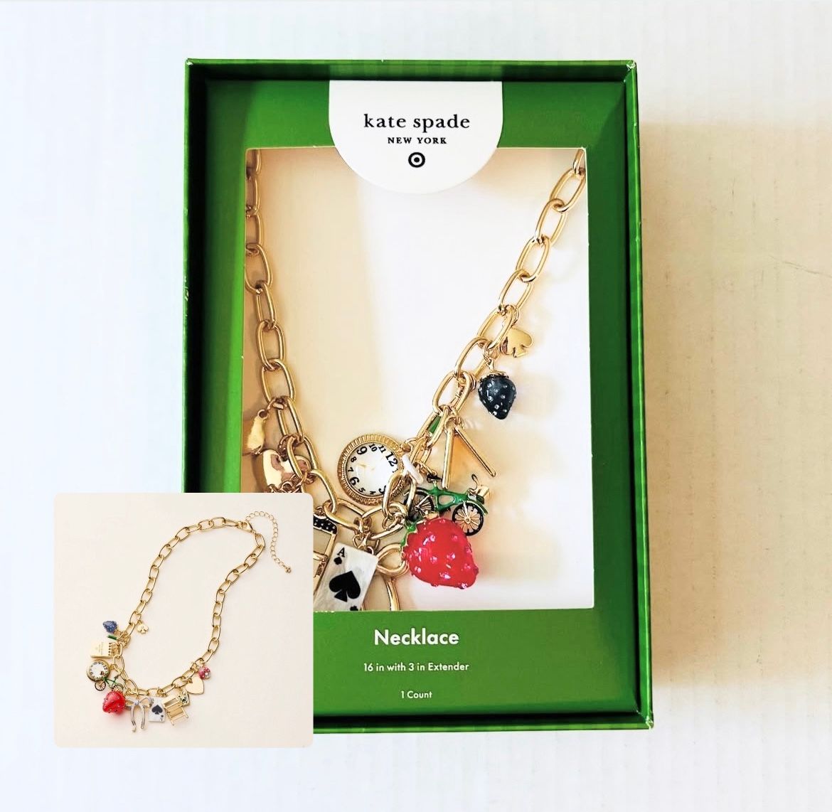 Kate Spade x Target Chunky Charm Statement Necklace