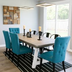 Custom Designed Farmhouse Dining Tables. 