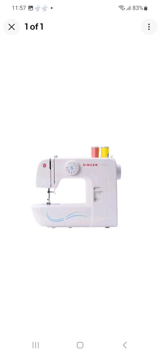 Singer 1304 Sewing Machine | 6 Stitches, 19 Functions 70W Motor | 106-Tooth Feed