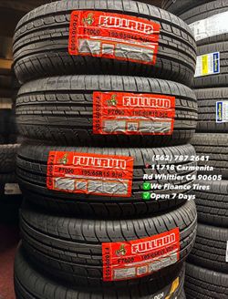 195/65R15 FULLRUN Set of Tires Installed and Balanced Set de Llantas Nuevas Instaladas y Balanceadas