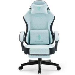 ❤️🔥 #R4 Fabric Gaming Chair with Massage Lumbar Support