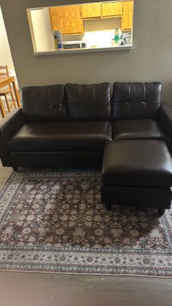 Move out sale : leather sofa