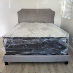 Queen Size Bed Frame With Mattress Included