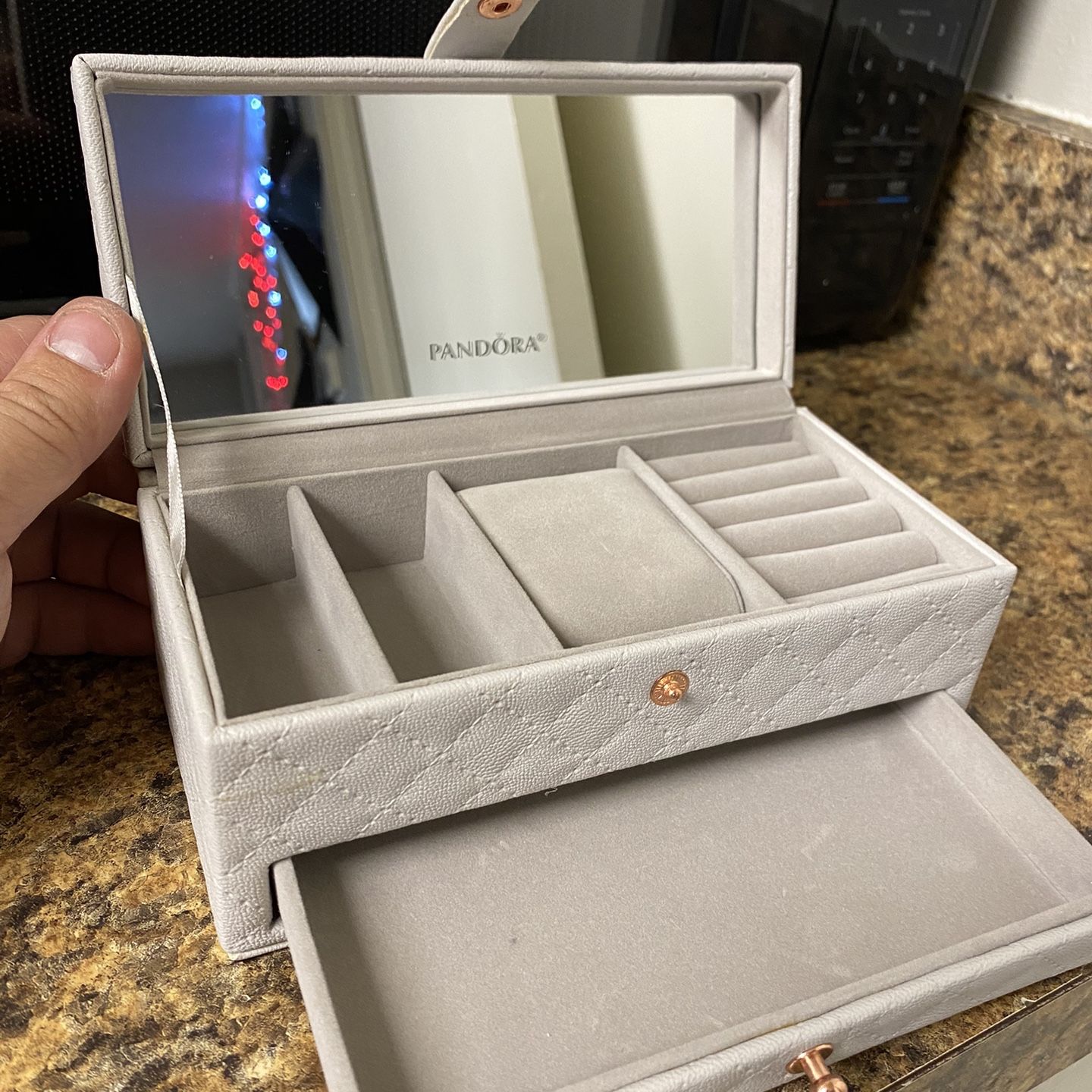 Pandora grey jewellery box clearance