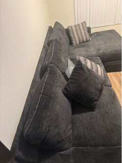 Dark grey couch