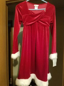 Girls Santa Christmas Dress