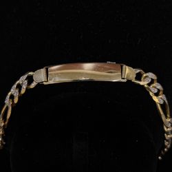 14k Two Tone ID Bracelet