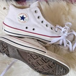 Converse Chuck Taylor All Star white high tops kids 6.5