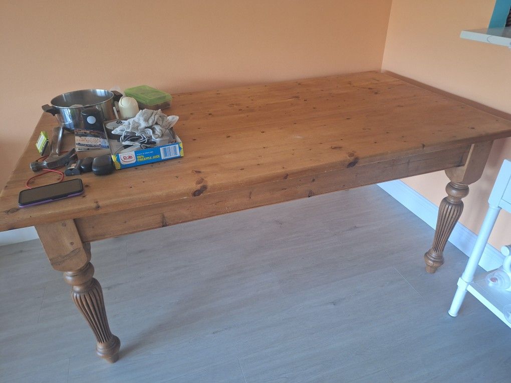 Free WOOD TABLE Or Trade For Paddleboard