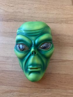 Green Alien Halloween Costume Mask